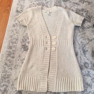 White House Black Market short sleeve duster